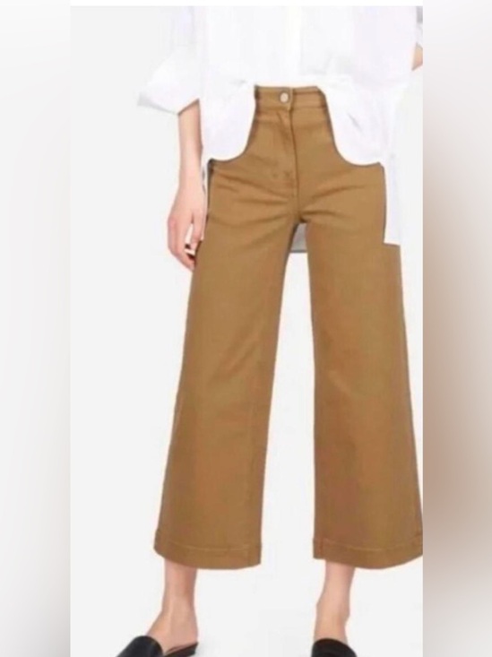 Everlane Pants - Everlane Tan High-Rise Straight Pants